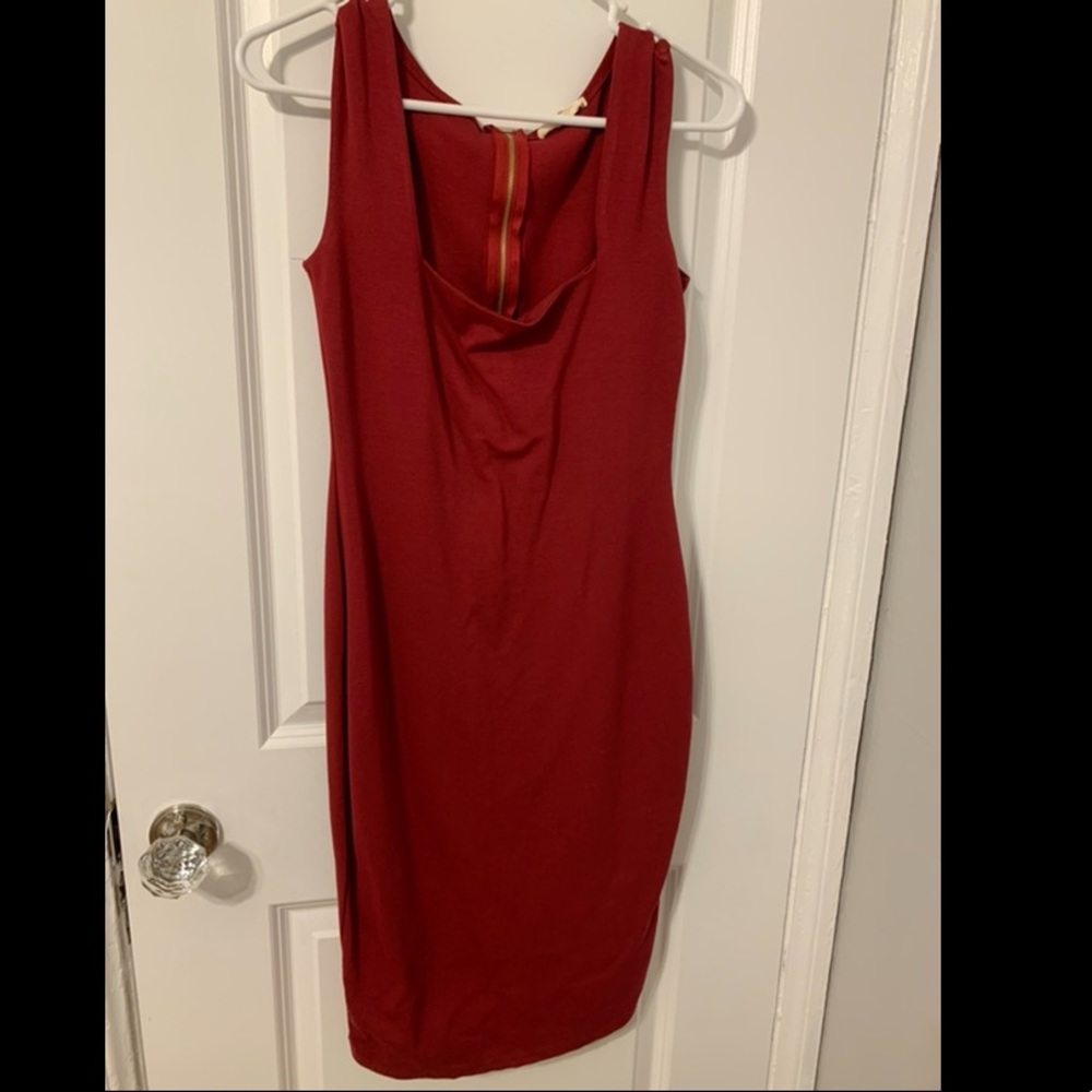Red bodycon dress